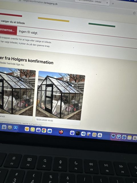 Billede fra Holgers konfirmation